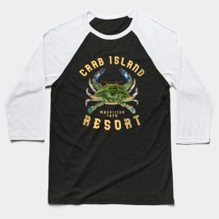 Crab Island Holiday Resort Souvenir Baseball T-Shirt